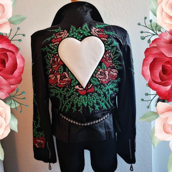 Kippy's Gorgeous Brand New Leather Motorcycle Jacket - Picture 5 of 17